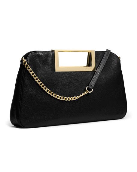 michael kors berkley lg clutch black|Michael Kors black handbags.